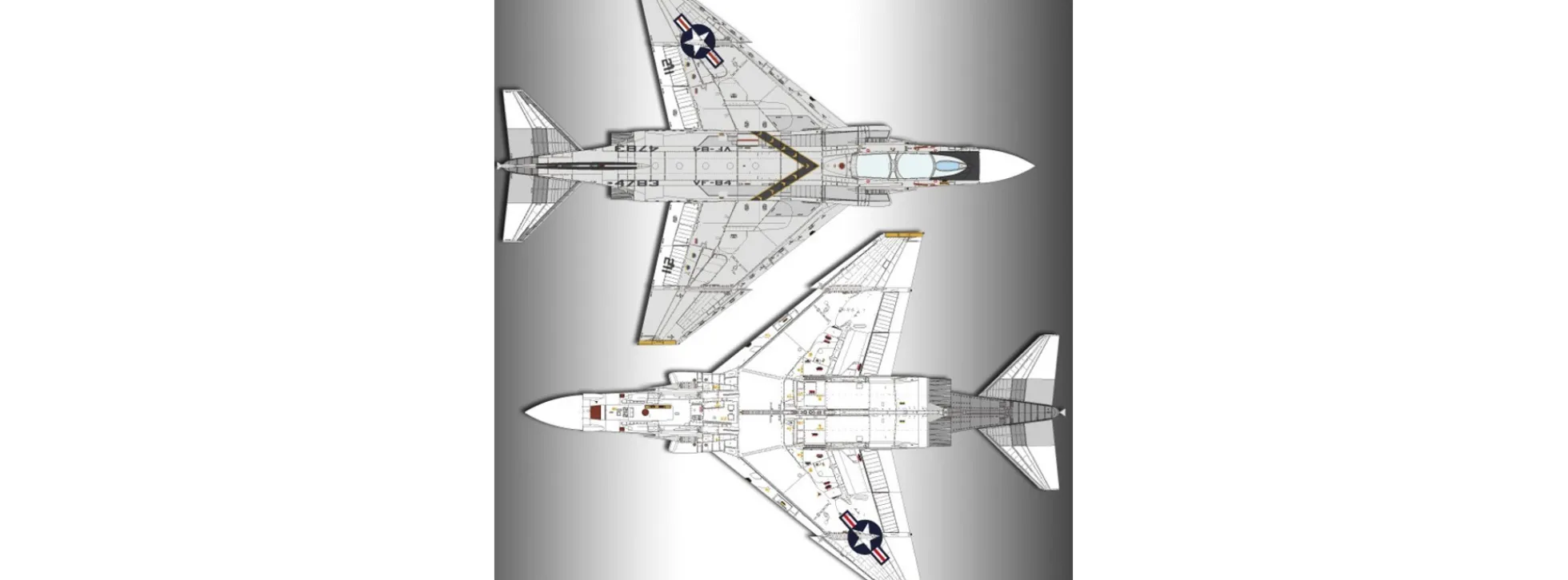 ACADEMY 12305 F-4J VF-84 Jolly Rogers | Flugzeug Bausatz 1:48