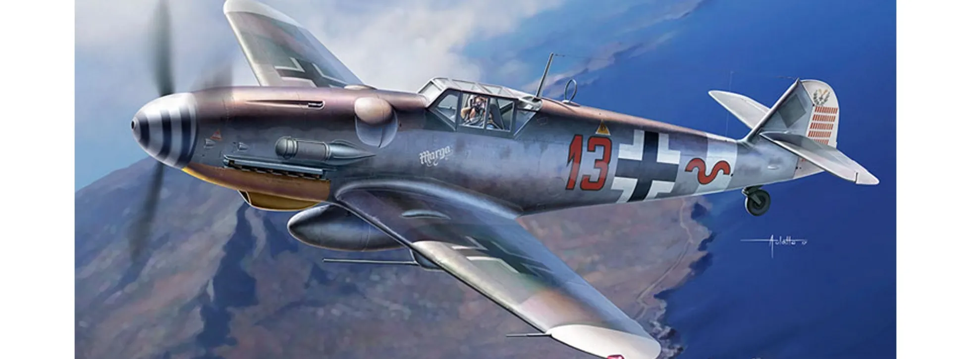 ACADEMY 12321 Messerschmitt Bf109G-6/G-2 JG27 | Flugzeug Bausatz 1:48