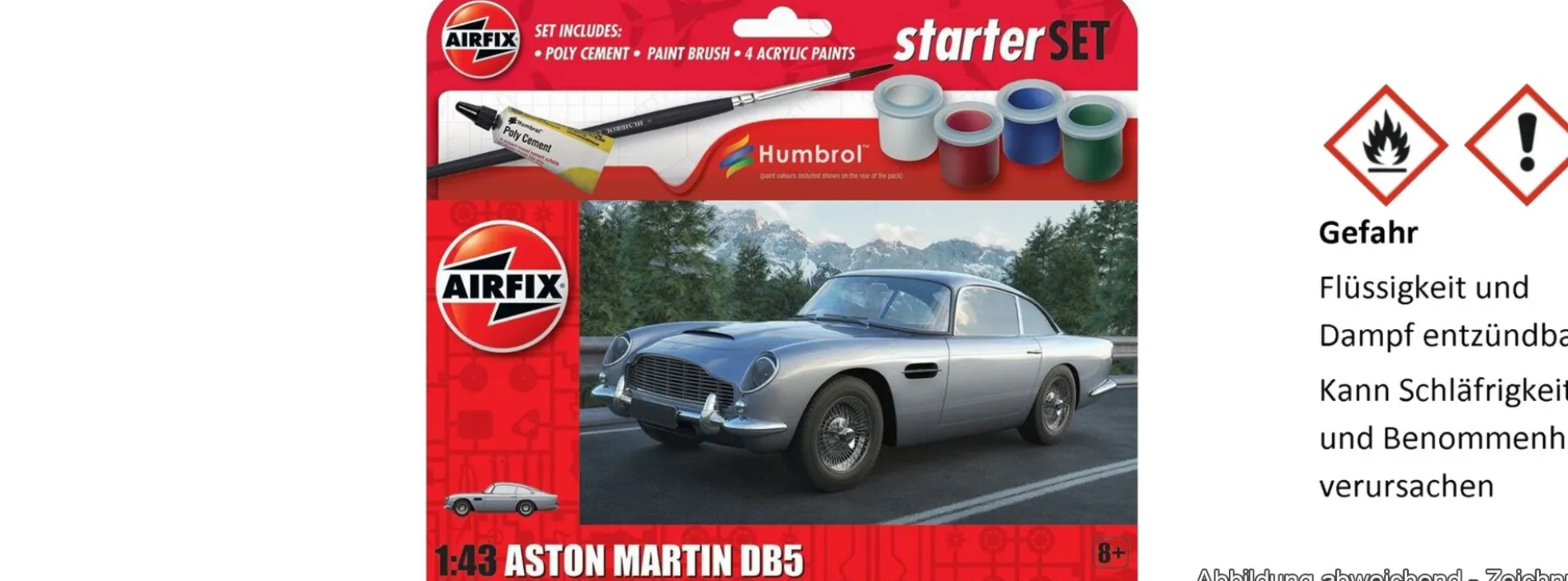 Airfix A55011 Aston Martin DB5 Starter Set | Auto Bausatz 1:43