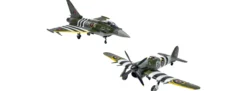 Airfix A40001 Eurofighter Typhoon FGR.4 mit Hawker Typhoon Mk.IB | Twin Pack | Flugzeug Bausatz 1:72