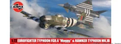 Airfix A40001 Eurofighter Typhoon FGR.4 mit Hawker Typhoon Mk.IB | Twin Pack | Flugzeug Bausatz 1:72