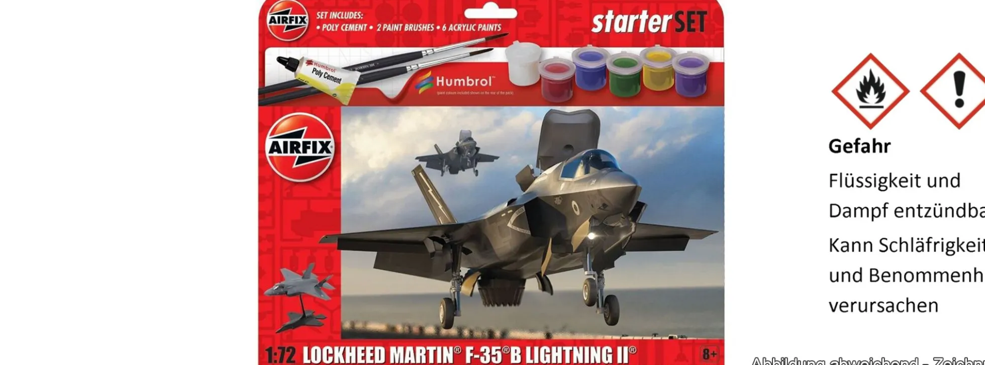 Airfix A55010 Lockheed Martin F-35B Lightning II Starter Set | Flugzeug Bausatz 1:43