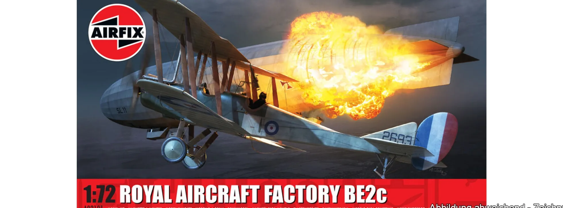 Airfix A02101 Royal Aircraft Factory BE2c | Flugzeug Bausatz 1:72