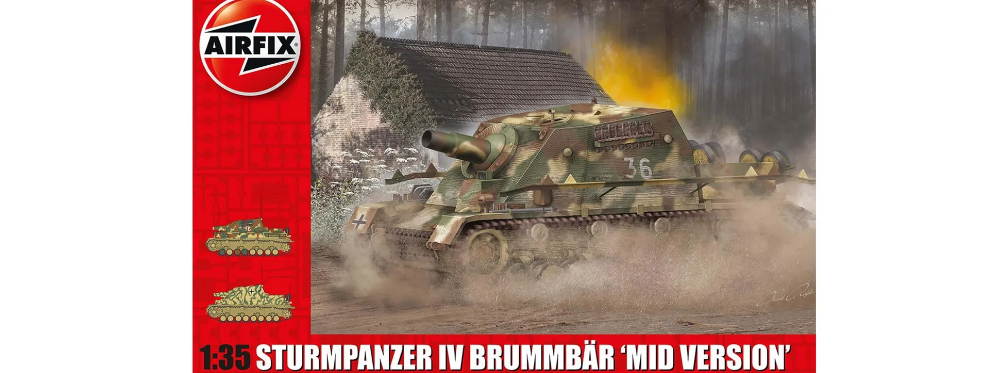 Airfix A1376 Sturmpanzer IV Brummbär | Panzer Bausatz 1:35