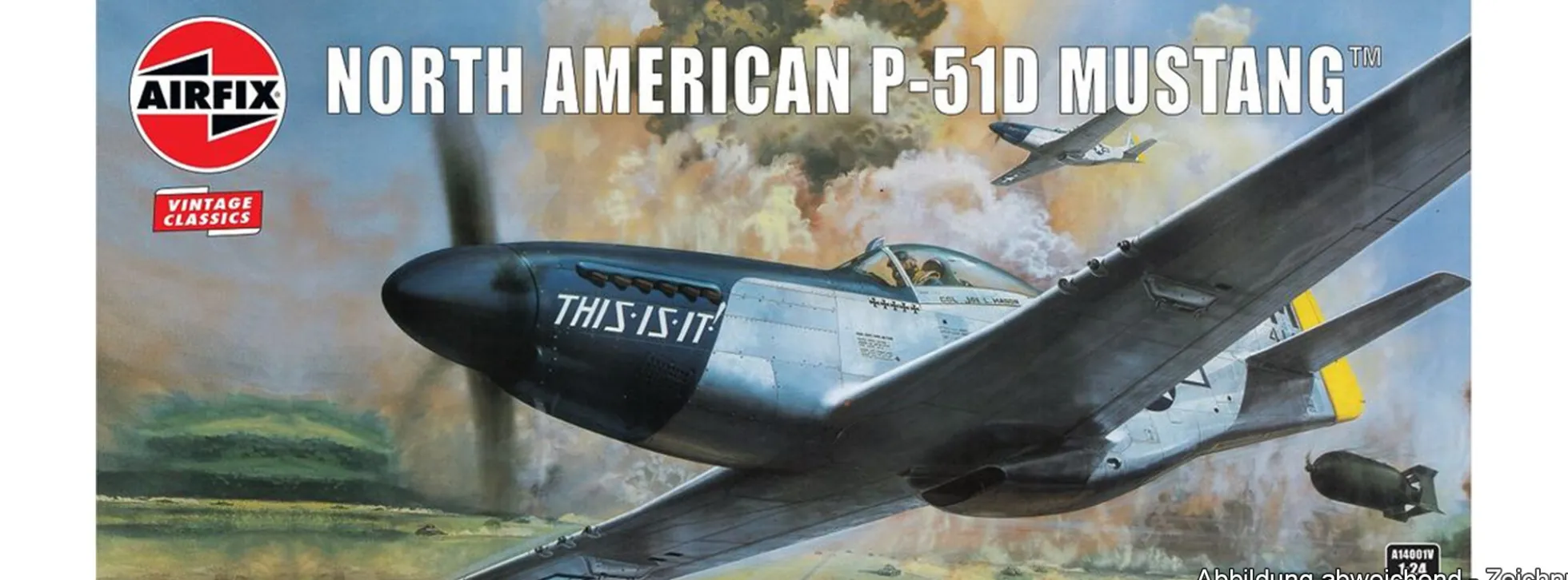 Airfix A14001V North American P-51D Mustang | Flugzeug Bausatz 1:24