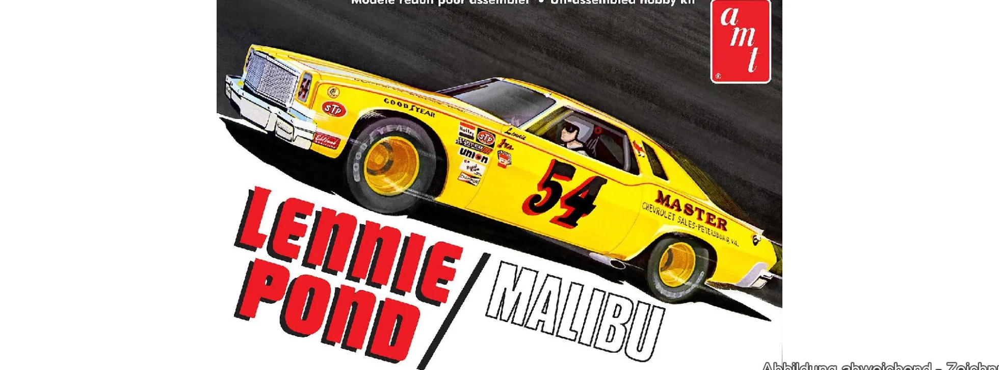 AMT 1352 Chevy Malibu Lennie Pond 1974 | Auto Bausatz 1:25