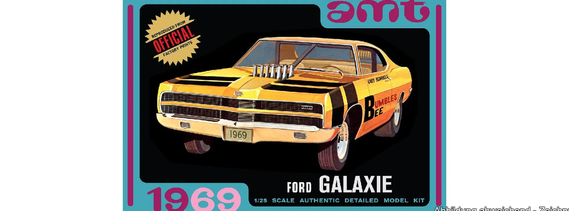AMT 1373 1969 Ford Galaxie Hardtop | Auto Bausatz 1:25