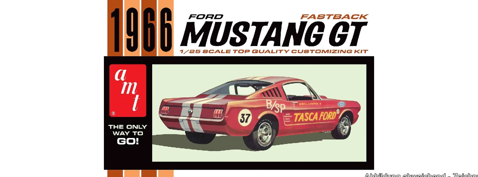 AMT 1305 1966 Ford Mustang Fastback | Auto Bausatz 1:25