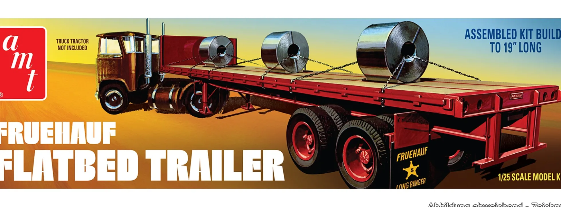 AMT 1399 Fruehauf Tieflader | Anhänger Bausatz 1:25
