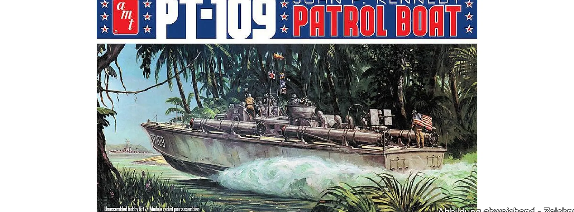 AMT 1233 John F. Kennedy PT-109 | Boot Bausatz 1:64