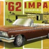 AMT 1355M 1962 Chevy Impala Convertible | Auto Bausatz 1:25