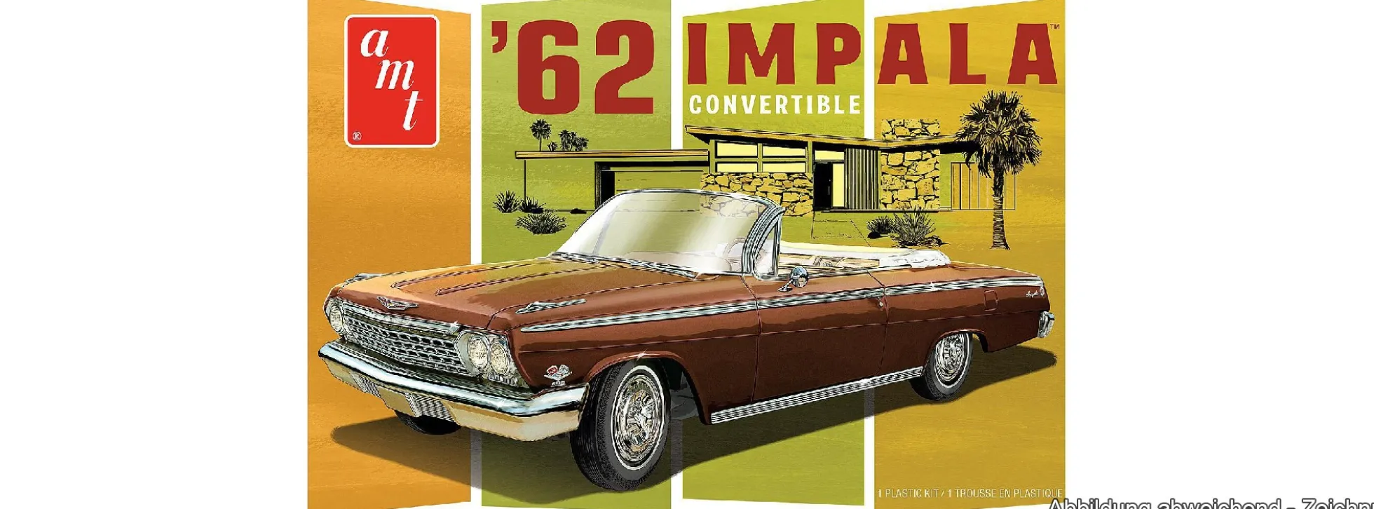 AMT 1355M 1962 Chevy Impala Convertible | Auto Bausatz 1:25