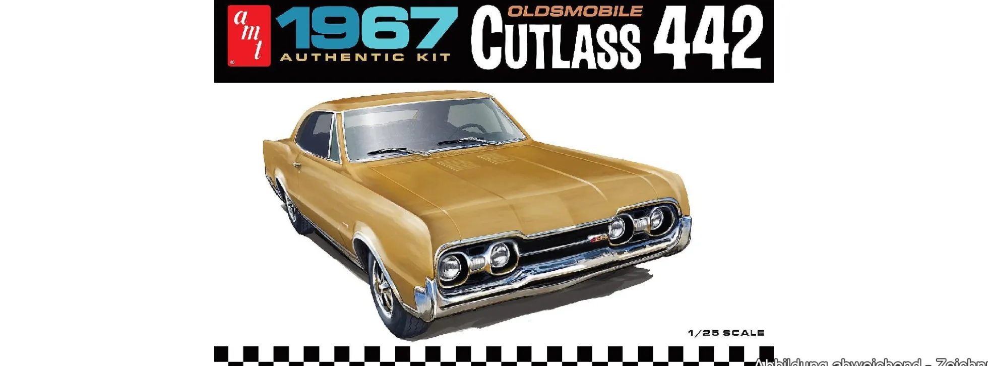 AMT 1365 1967 Oldsmobile Cutlass 442 | Auto Bausatz 1:25