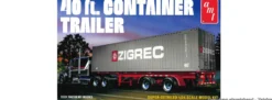 AMT 1196 Semi Container Trailer 40 ft | Auflieger Bausatz 1:24