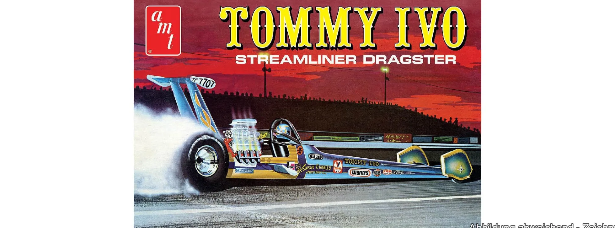 AMT 1254 Tommy Ivo Streamliner Dragster | Auto Bausatz 1:25