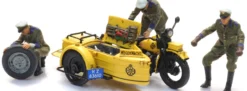 Artitec 10.398 ANWB Pannenhilfe Motorrad Beiwagen mit Figuren | Motorrad Bausatz 1:87