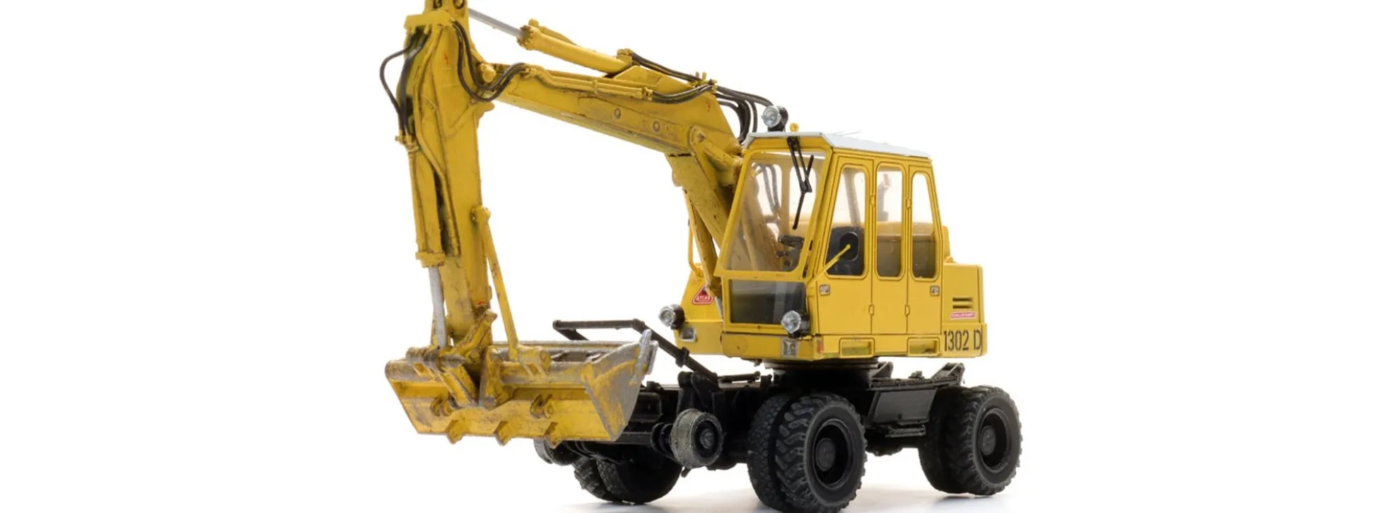 Artitec 387.636 Atlas 1302 DKZW Zweiwegebagger | Baumaschinenmodell 1:87