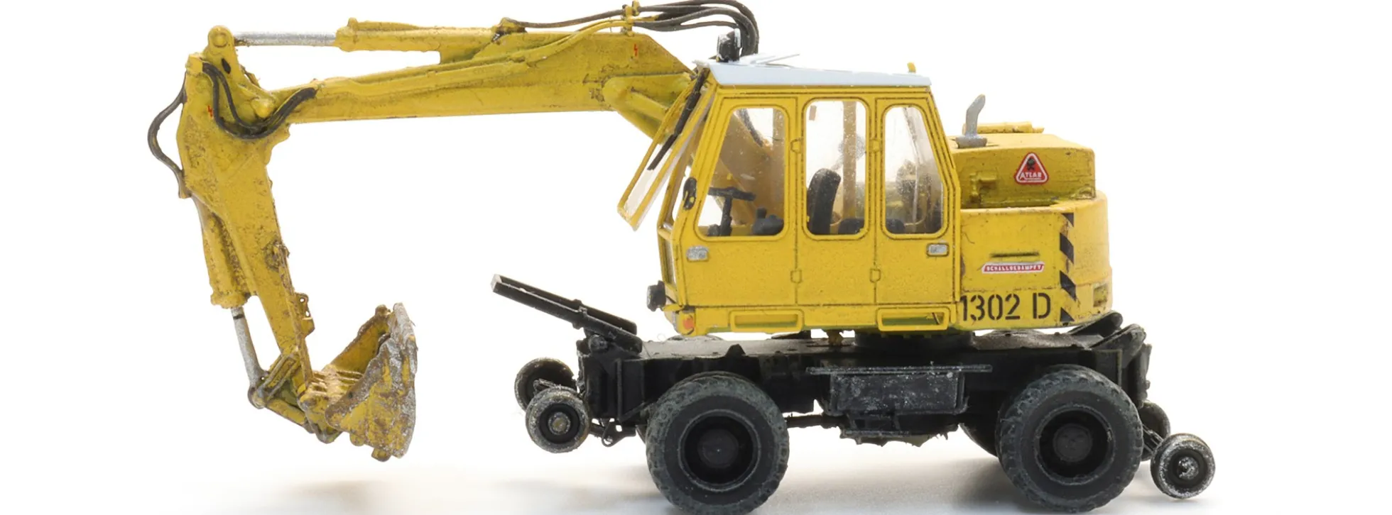 Artitec 316.132 Atlas 1302 DKZW Zweiwegebagger | Baumaschinenmodell 1:160