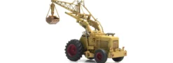 Artitec 387.378 Bischoff Polytrac mit Greifer gelb | Baumaschinenmodell 1:87