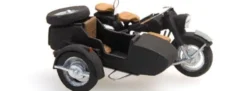 Artitec 387.68 BMW R75 mit Beiwagen schwarz | Motorradmodell 1:87