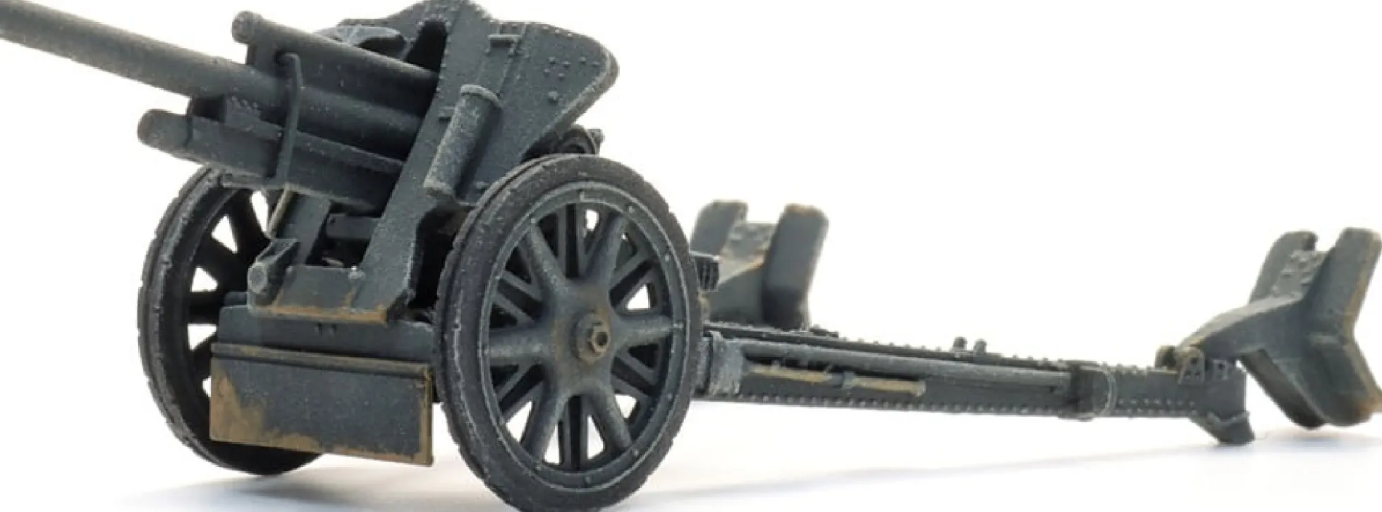 Artitec 6870744 10,5cm LeFH 18 grau in Stellung | Militärmodell 1:87