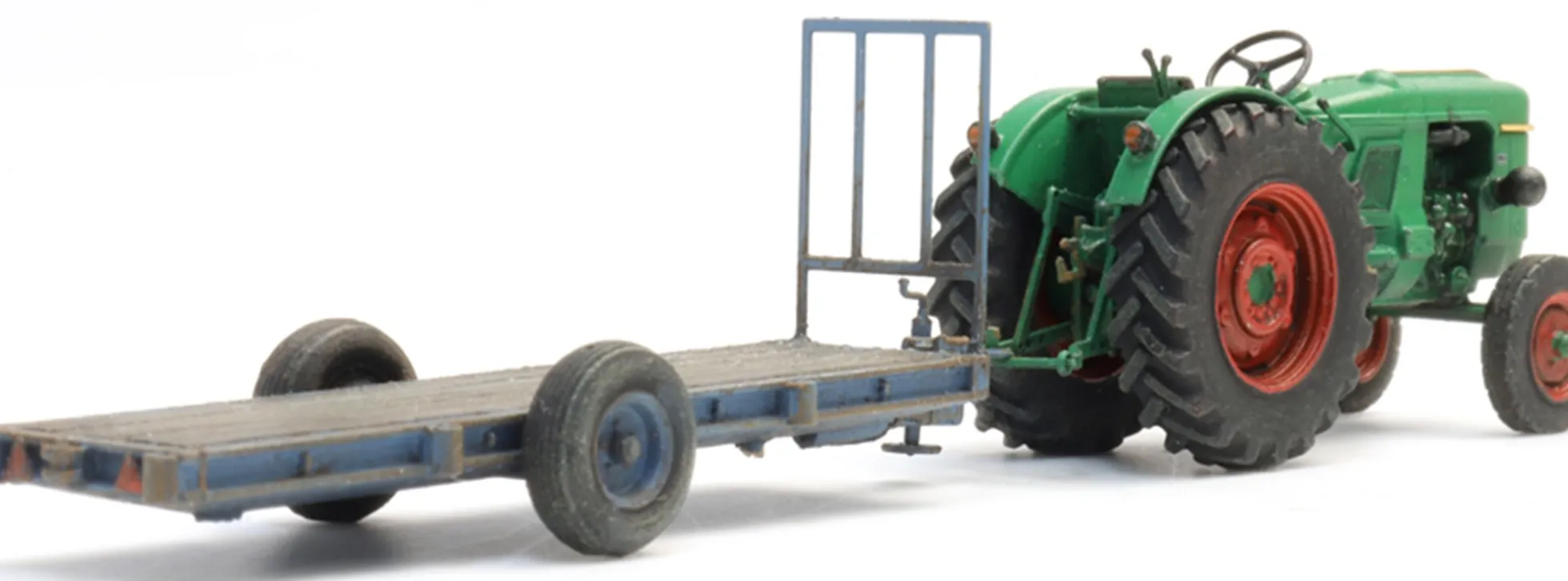 Artitec 387.706 Deutz D30 Obstgartentraktor mit Anhänger | Agrarmodell 1:87