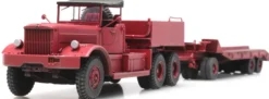 Artitec 387.430 Diamond T Lkw mit Anhänger rot | LKW-Modell 1:87