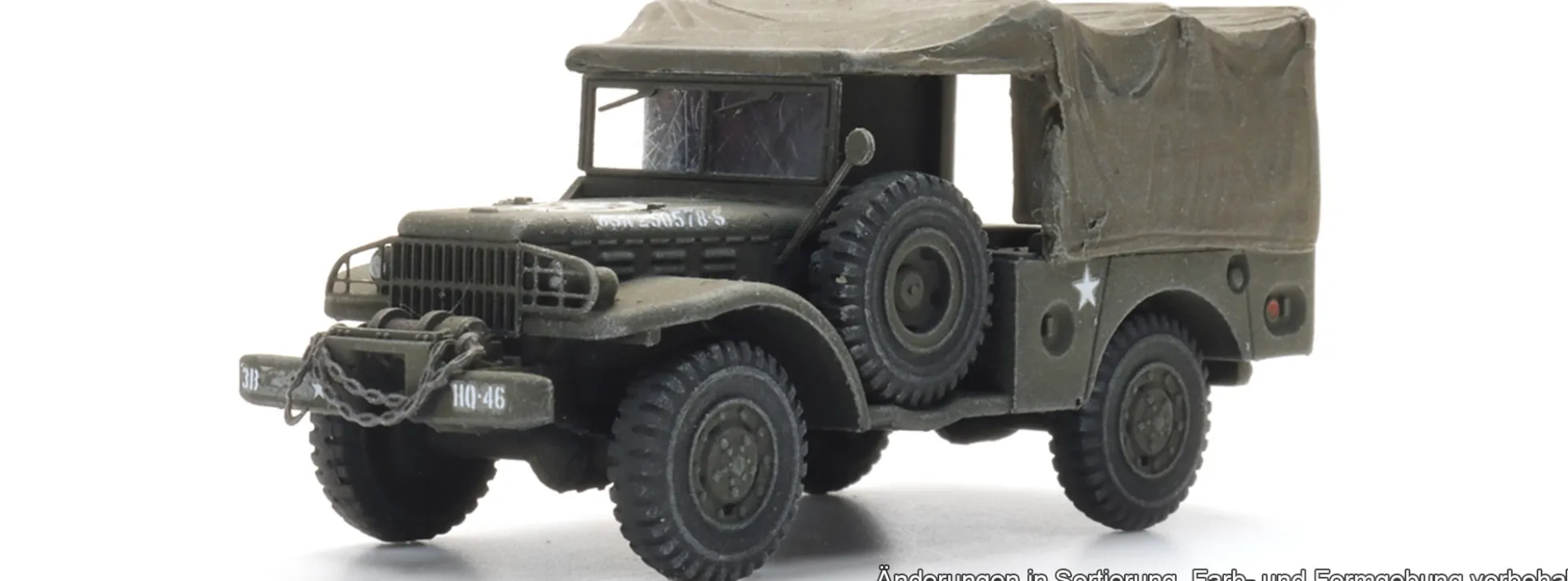 Artitec 6870769 Dodge WC52 mit Winde US Army | Militärmodell 1:87