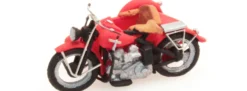 Artitec 387.29 Harley Davidson WLA Liberator mit Beiwagen rot | Motorradmodell 1:87