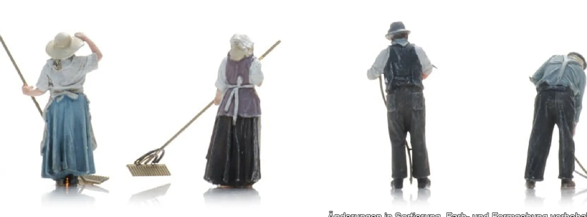 Artitec 7720014 Heuernte mit Sense | 4 Stück | Figuren Bausatz 1:72