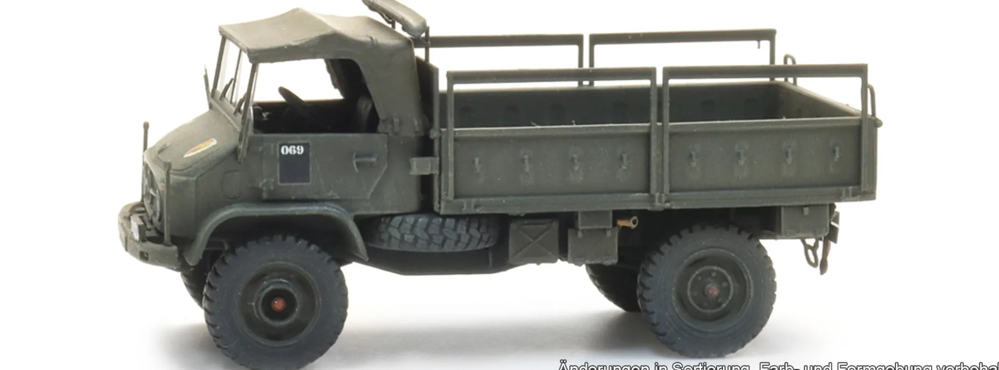 Artitec 6870779 MB Unimog 404s offener Pritschenwagen | Militärmodell 1:87