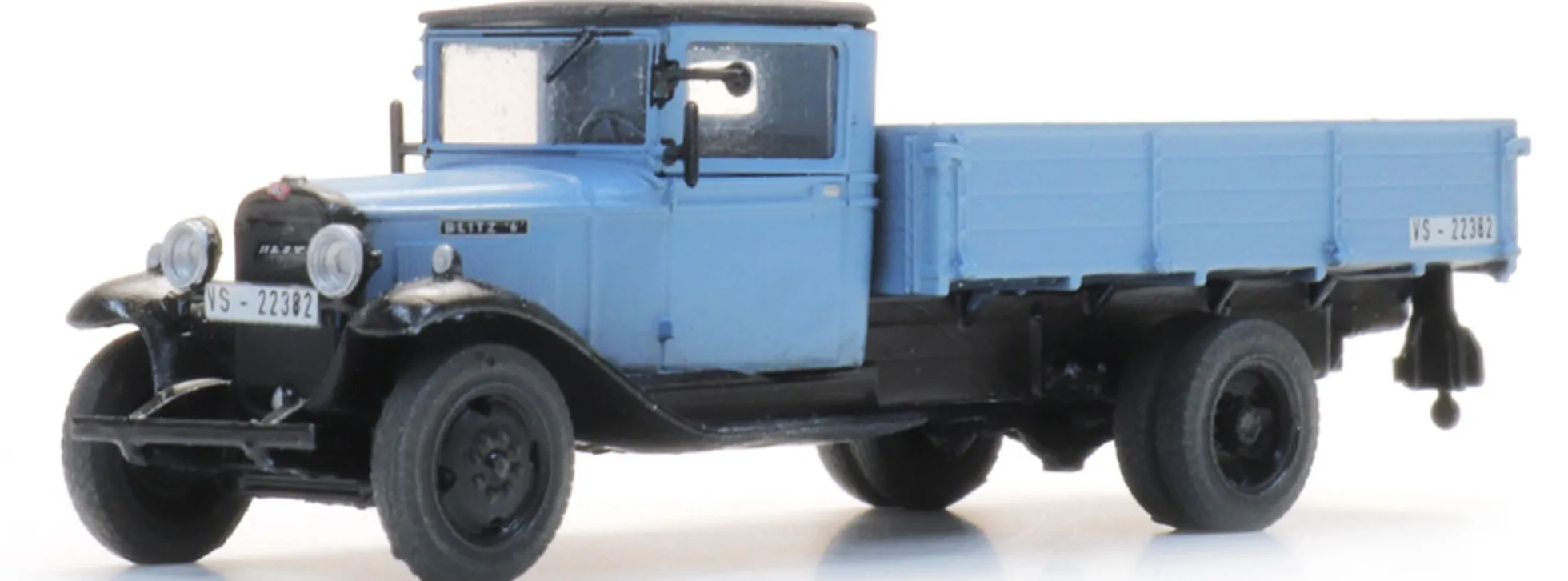 Artitec 316.127 Opel Blitz 6 Pritschen-Lkw blau | LKW-Modell 1:160