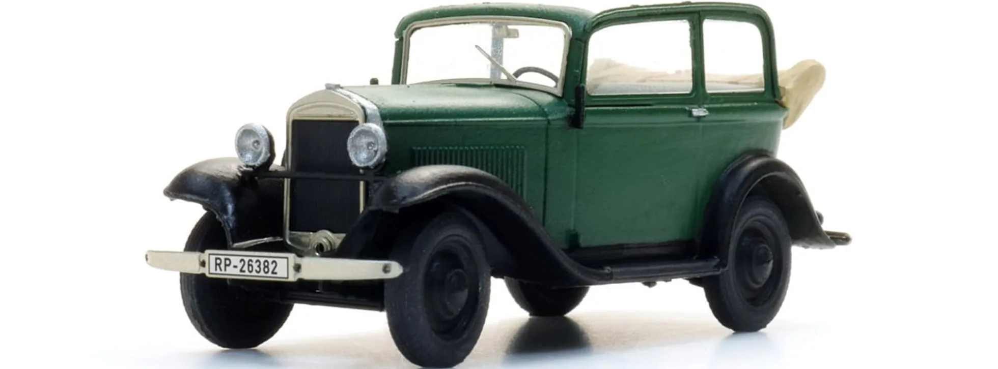 Artitec 387.644 Opel 1,2 Liter - grün | Offenes Verdeck | Modellauto 1:87