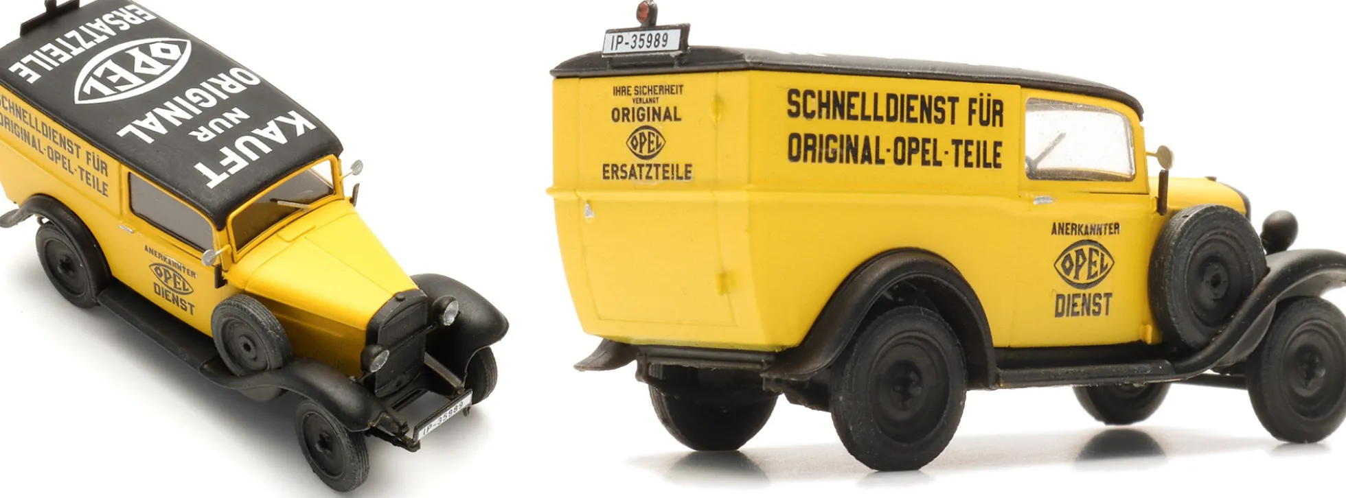 Artitec 387.651 Opel 1,2 Liter Kastenwagen - Opel Originalteile | Modellauto 1:87