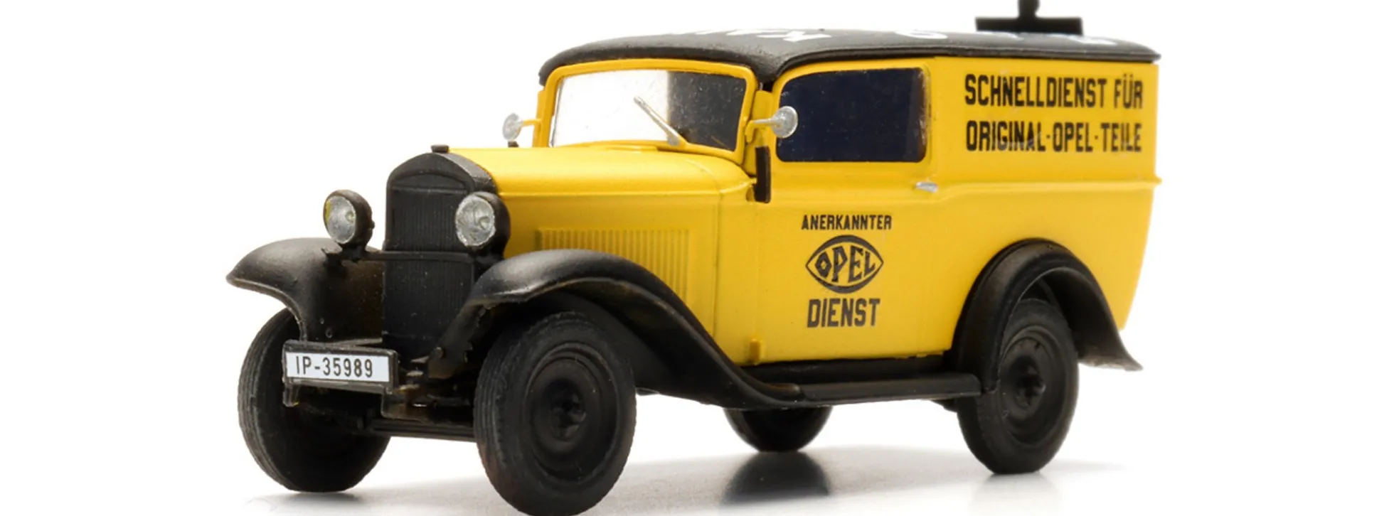 Artitec 387.651 Opel 1,2 Liter Kastenwagen - Opel Originalteile | Modellauto 1:87