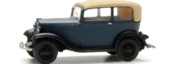 Artitec 312.046 Opel P4 - blau | Geschlossenes Verdeck | Modellauto 1:120