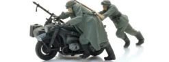 Artitec 6870750 Panne Zündapp mit Beiwagen + 2 Figuren | Militärmodell 1:87