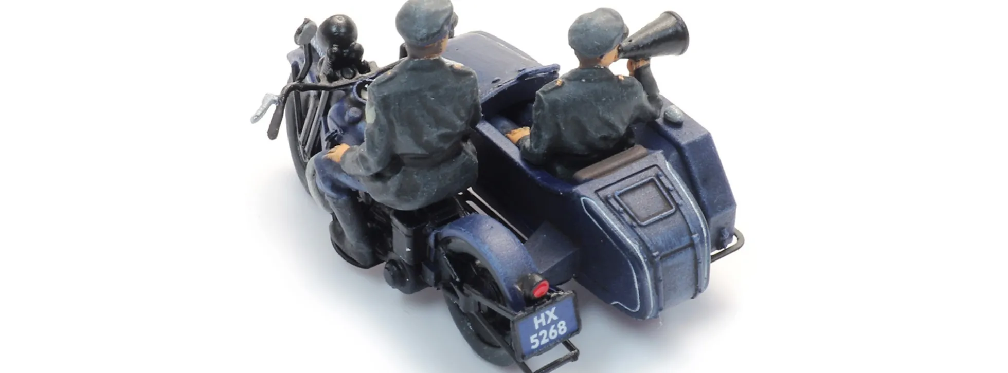 Artitec 387.580 Reichspolizeimotorrad mit Beiwagen + 2 Figuren | Figuren Spur H0