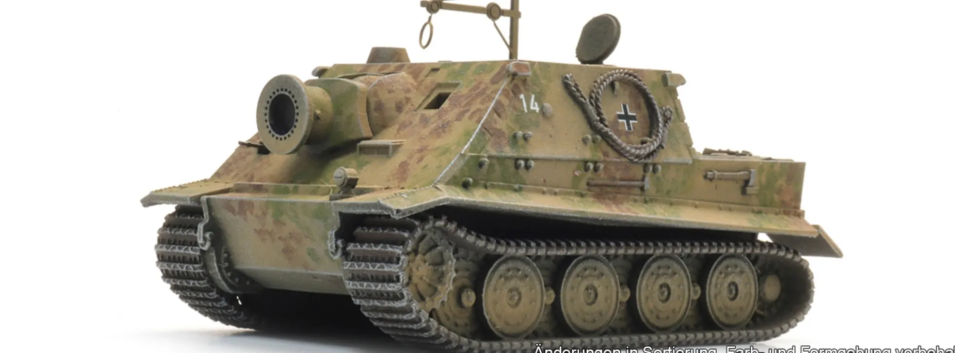 Artitec 6870772 Sturmtiger Tarnanstrich Wehrmacht | Militärmodell 1:87