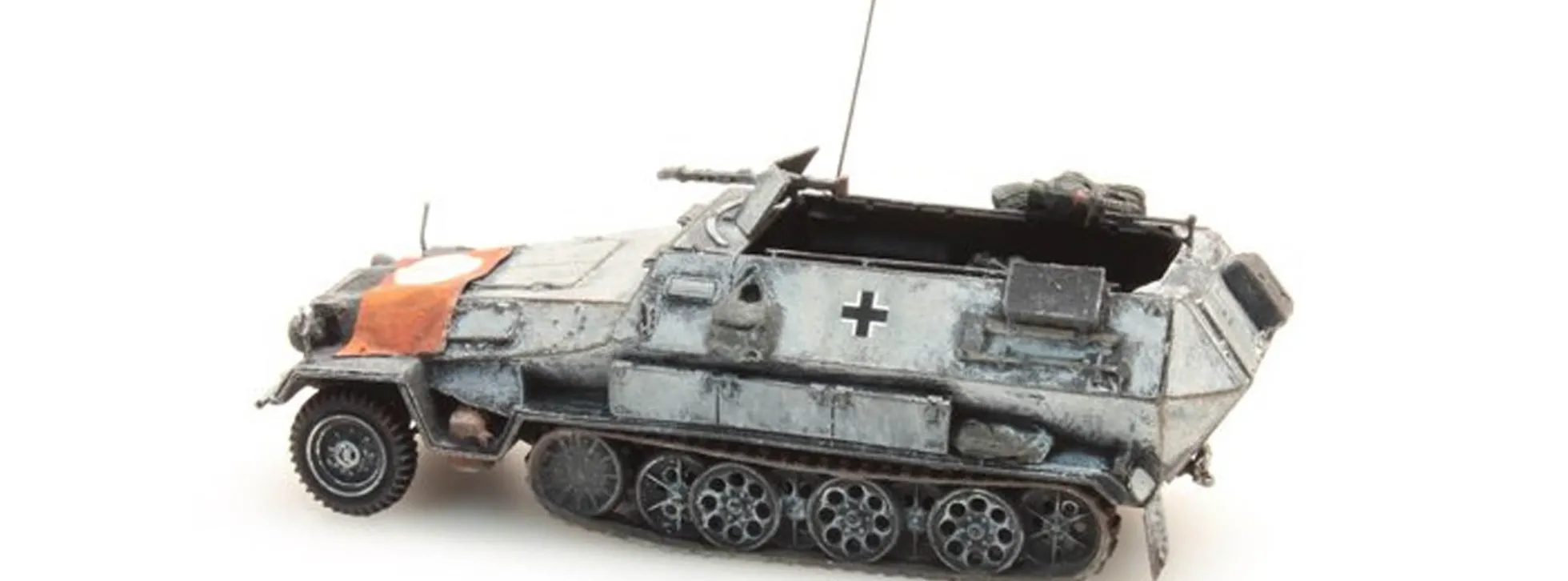 Artitec 387.73-S2 WM Sd. Kfz 251/1B Fahne Wintertarnung | Militärmodell 1:87