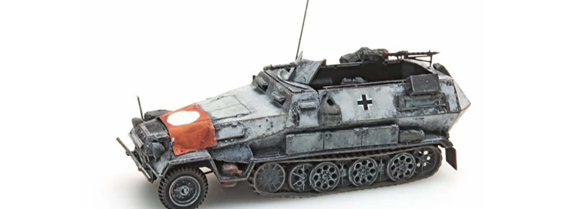 Artitec 387.73-S2 WM Sd. Kfz 251/1B Fahne Wintertarnung | Militärmodell 1:87