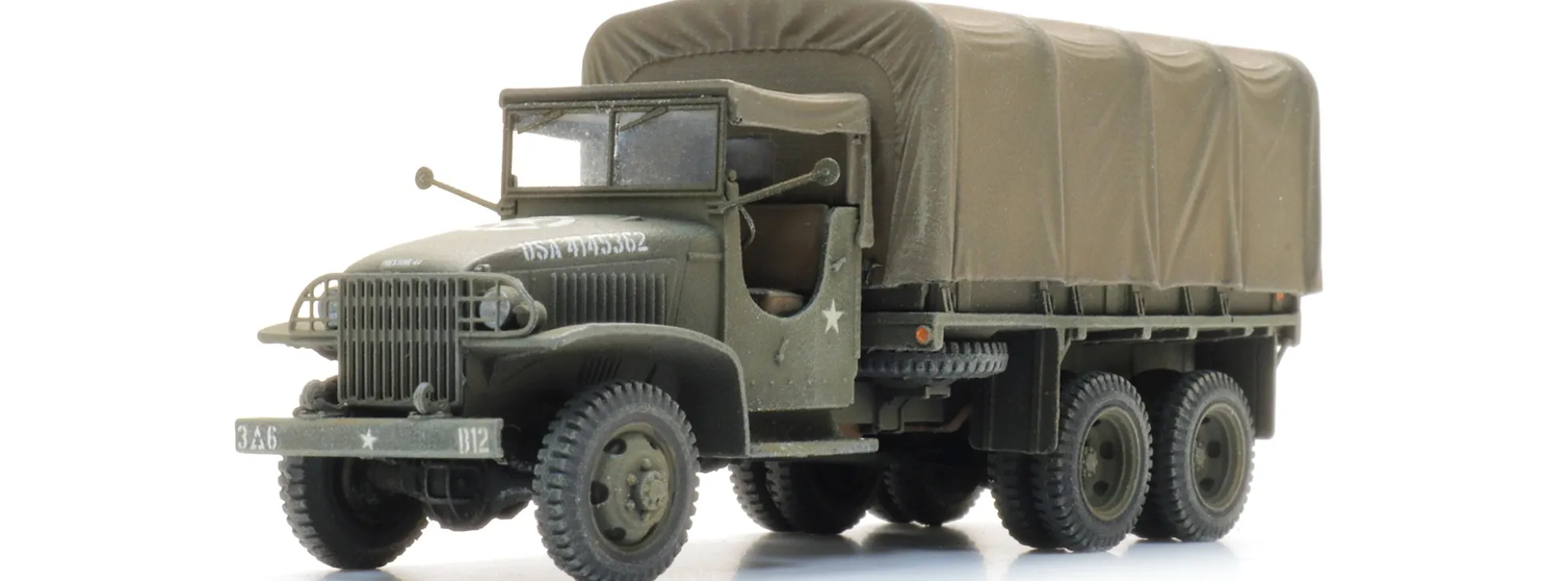 Artitec 1870214 US GMC CCKW-353 US Army mit Plane | Militär Bausatz 1:87