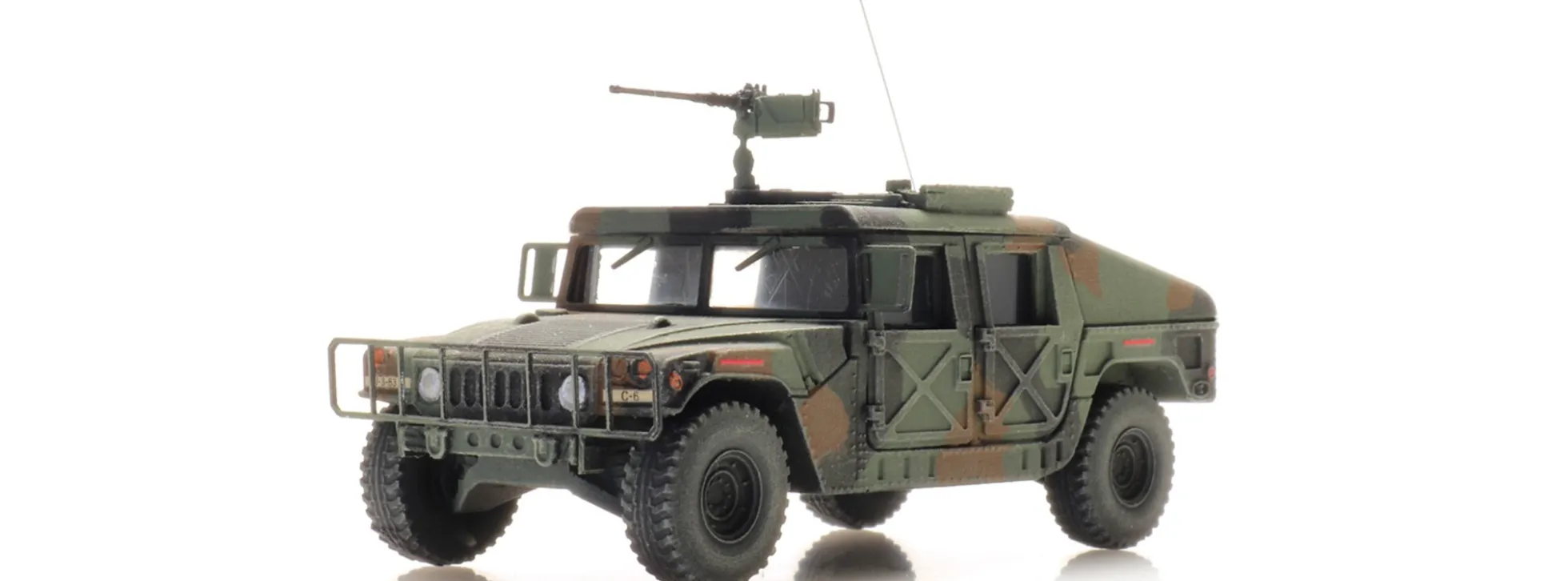 Artitec 6870543 US Humvee Camo Gepanzert .50 MG TK/INF | Militärmodell 1:87