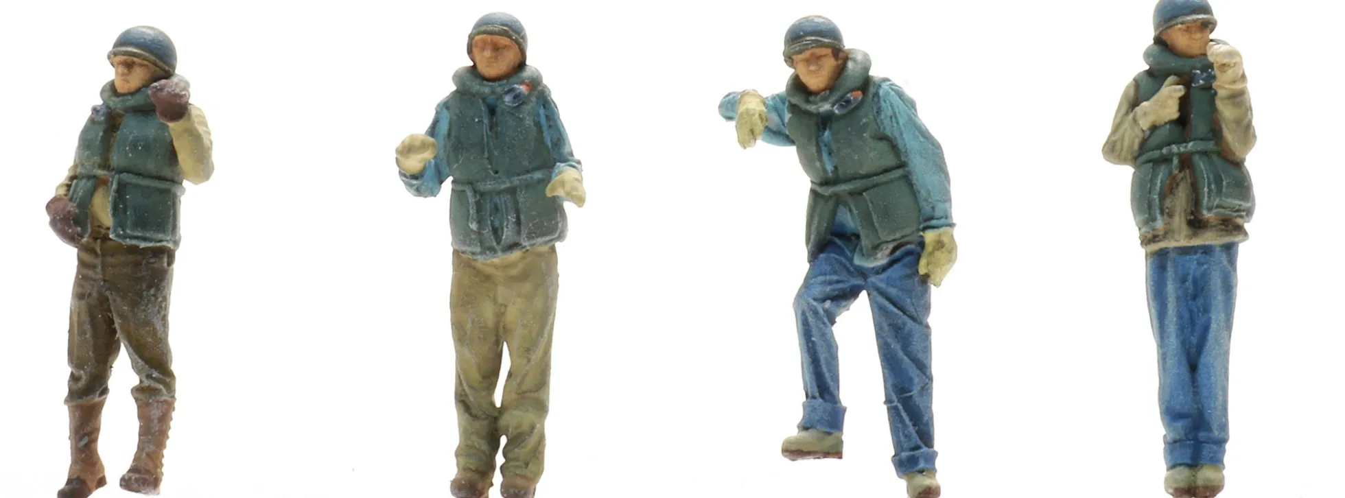 Artitec 5720014 US Landungsboot Besatzung | 4 Stück | Militär Figuren 1:72