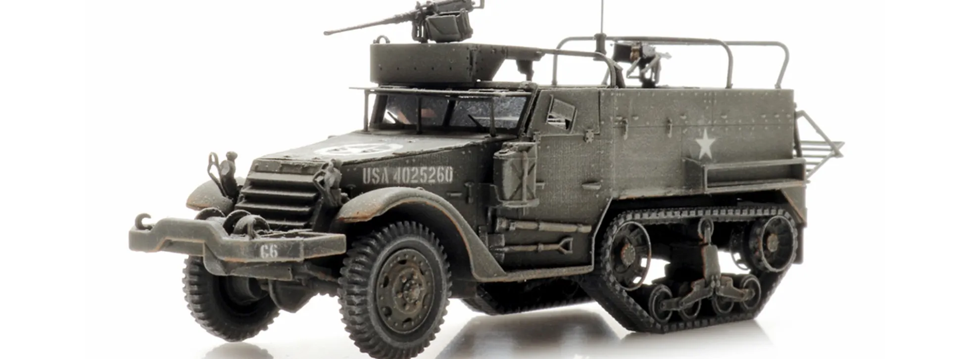 Artitec 6870435 US M2A1 Aufklärungs-Halbkettenfahrzeug | Panzermodell 1:87