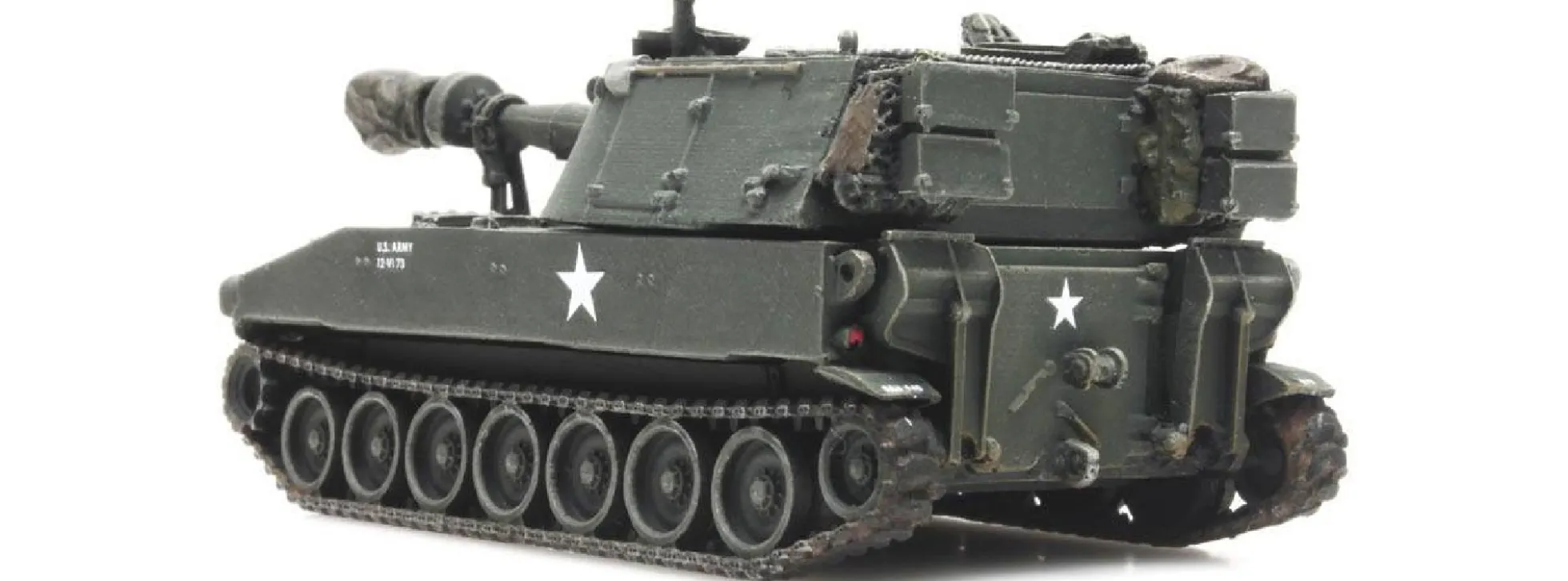 Artitec 6870150 US M109 A1 Eisenbahntransport | Panzermodell 1:87