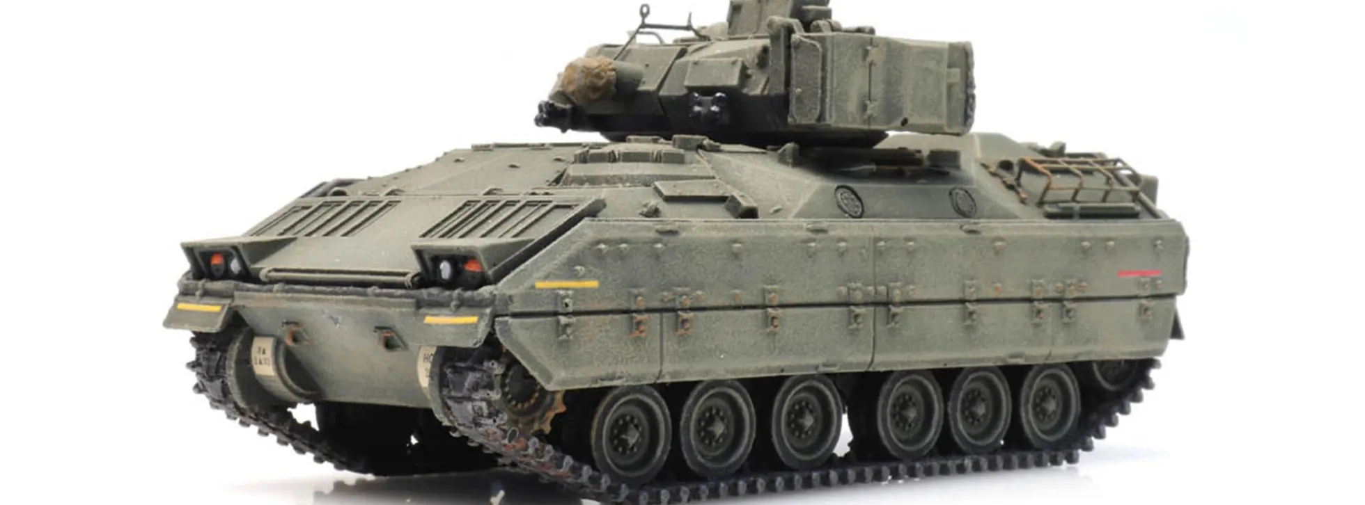 Artitec 6870269 US M3 CFV Bradley Waldgrün Eisenbahntransport | Panzermodell 1:87