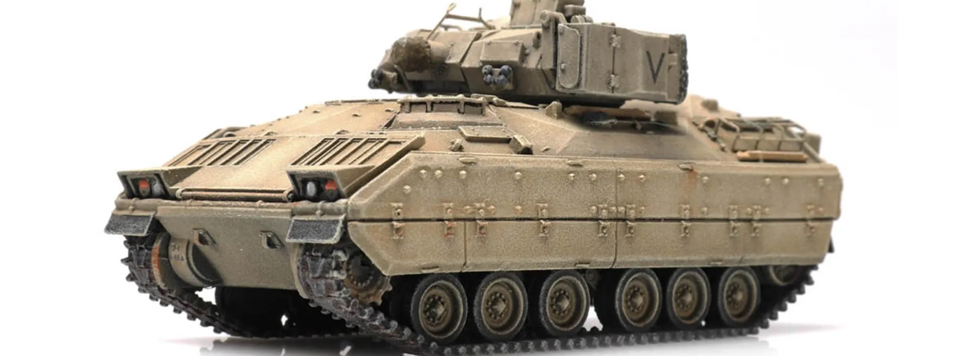 Artitec 6870271 US M3 CFV Bradley Wüste Eisenbahntransport | Panzermodell 1:87