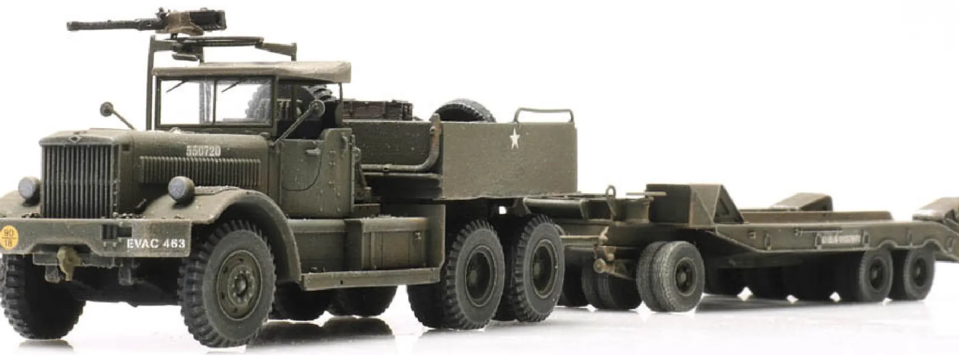 Artitec 6870280 US M19 Diamond T mit Anhänger US Army | Militärmodell 1:87