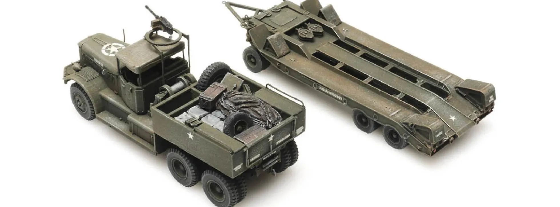 Artitec 6870280 US M19 Diamond T mit Anhänger US Army | Militärmodell 1:87